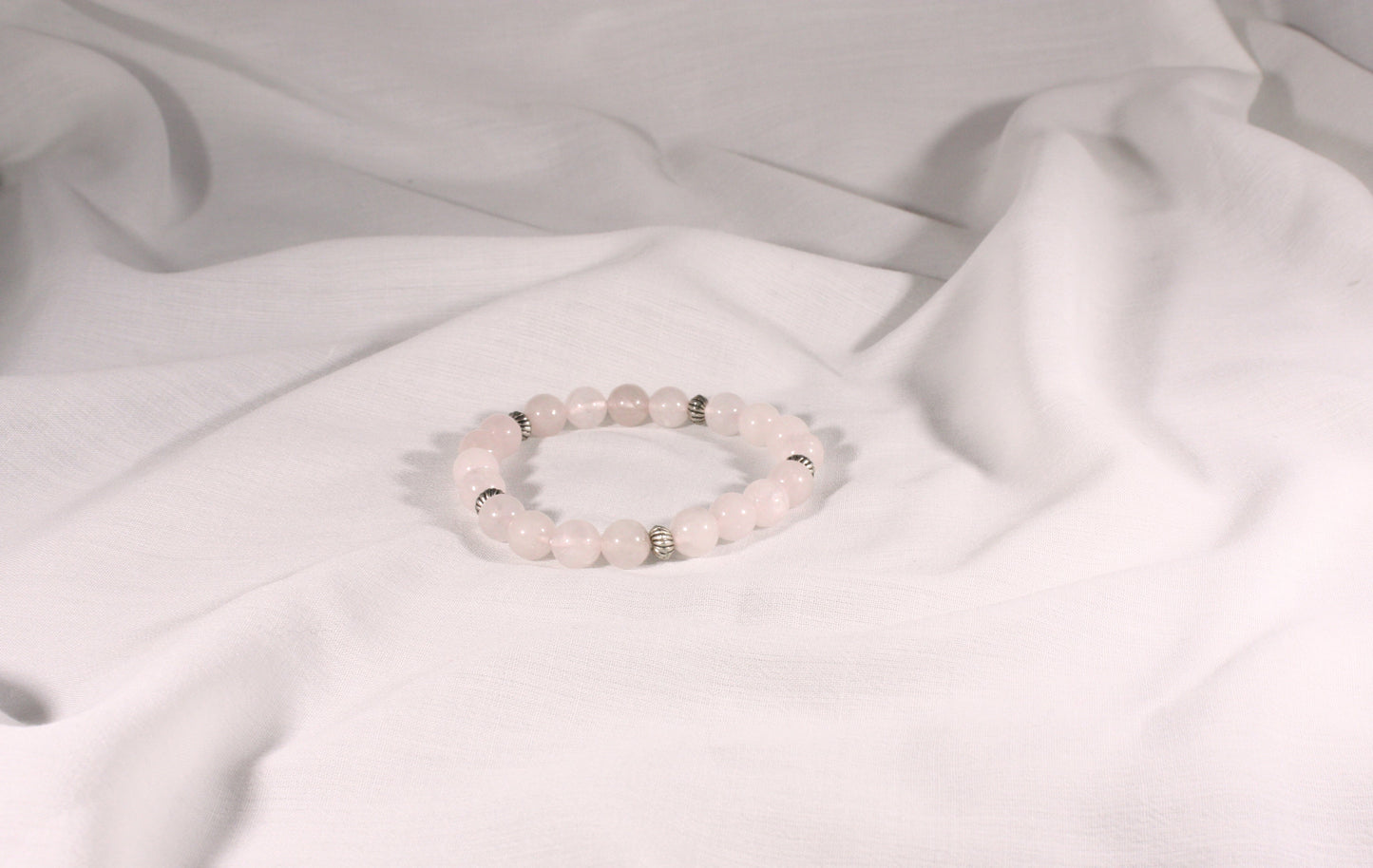 Rose Quartz strechy bracelet